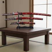 Set Katana Wakizashi i Tanto - Red Dragon