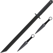 ninja mač s nozevima za bacanje