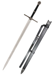 Dvoručni mač Witcher, čelični mač