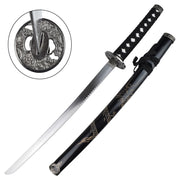 Katana, Wakizashi, and Tanto Set - Black Dragon