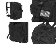 Taktički ruksak COMMANDO Black 38L - kick-ass.eu
