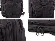 Tactical military backpack SURVIVAL 30L Black