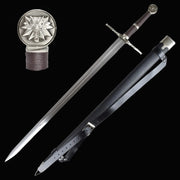 Dvoručni mač Witcher, čelični mač